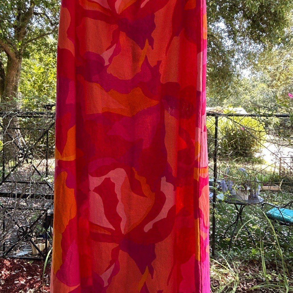 Vince Camuto Pink and Orange maxi skirt